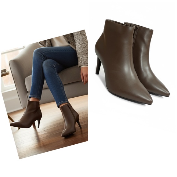 Circus by Sam Edelman elegant Brown Ankle Boots 1inch heel - Picture 1 of 6